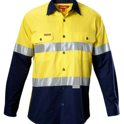 Hard Yakka Koolgear Hi-Vis Safety Summer Cool Long Sleeve Work Shirt Y07978-KarWorkwear