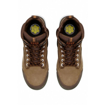 Hard Yakka Mens 3056 Lace Zip Boots Water Resistant Leather Work Safety Y60205-KarWorkwear