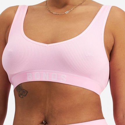 Bonds Womens Retro Rib Deep V Crop Super Stretch & Ultimate Comfort 3 Pack WU8DA-KarWorkwear