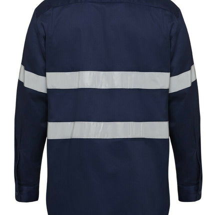 Hard Yakka Foundations Long Sleeve Taped Cotton Drill Work Shirt Y07227-KarWorkwear