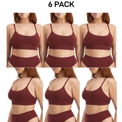 Bonds Womens Bases Bralette Smooth Super Comfy and Supportive Bra 6 Pack WT96-KarWorkwear