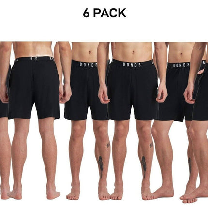 Bonds Mens Sleep Viscose Bamboo Short Comfy Soft Elastic Waistband 6 Pack MW9M-KarWorkwear