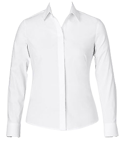 NNT Womens Stretch Cotton Blend L/S Conceal Front Fitted Collared Shirt CAT4MT-KarWorkwear