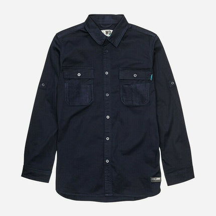 Womans Elwood Workwear Work Utility Stretch Twill Shirt Roll Up Sleeves EWD701-KarWorkwear