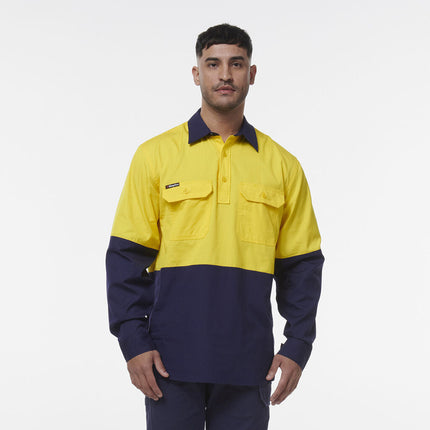 KingGee Mens Workcool Vented Closed Front Spliced Shirt K54011-KarWorkwear
