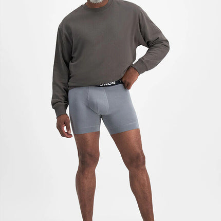 Bonds Mens Total Package Mid Trunk Smooth Viscose Bamboo Mid Length 3 Pack MWA9-KarWorkwear