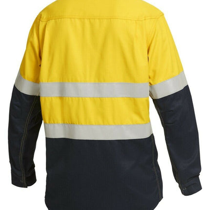 Mens Hard Yakka FR ShieldTec Hi-Vis Safety Mining Energy Gas Work Shirt Y04550-KarWorkwear