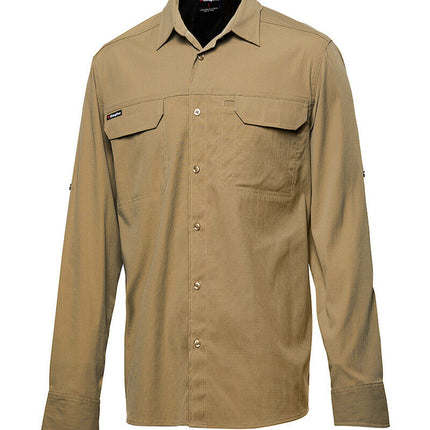 KingGee Mens KingGee Drycool Shirt L/S Breathable Comfort 2 Piece Collar K14023-KarWorkwear