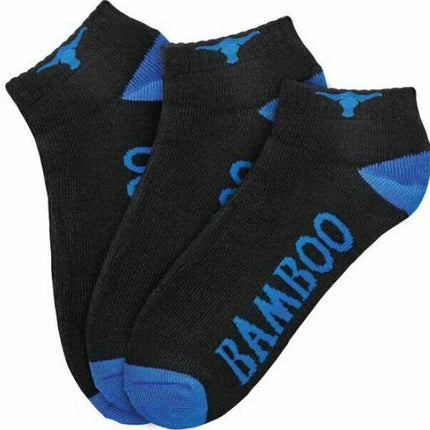Elwood  Mens 3 Pack Workwear Bamboo Ankle Sock Cotton Comfy Toe Protect EWD905-KarWorkwear