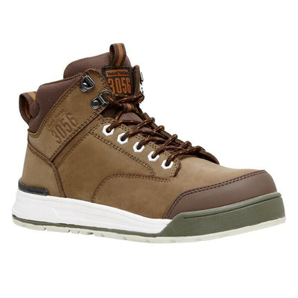Hard Yakka Mens 3056 Lace Zip Boots Water Resistant Leather Work Safety Y60205-KarWorkwear