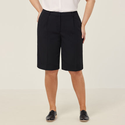 NNT Womens Crepe Lightweight Comfy Stretch Relaxed Knee Length Short CAT3YE-KarWorkwear