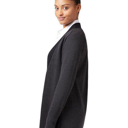 NNT Womens Pure Wool Knit Long Lined Jacket Formal Body Warmer Business CAT5B2-KarWorkwear