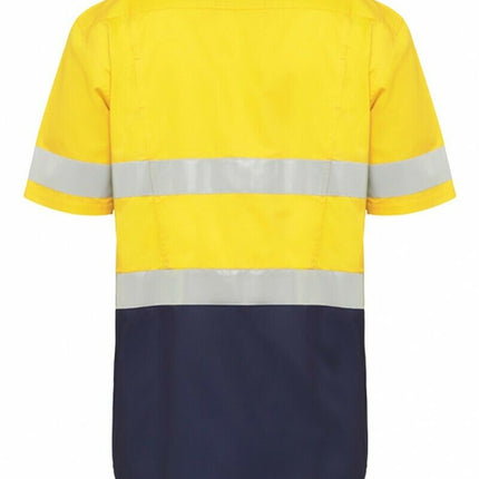Hard Yakka Short Sleeve Work Shirt Hi-Vis Tape KoolGear Summer Vent Y07735-KarWorkwear
