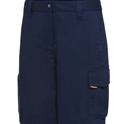KingGee Womens WorkCool Shorts Durable Reinforced Ripstop Fabric Workwear K47000-KarWorkwear