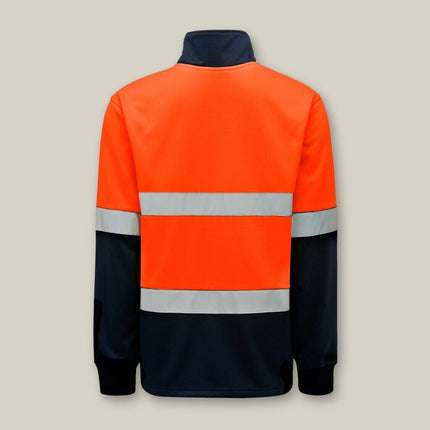 Hard Yakka 2 Pack Mens Hi-Vis 2 Tone Brushed Taped Fleece Jumper Y19270-KarWorkwear