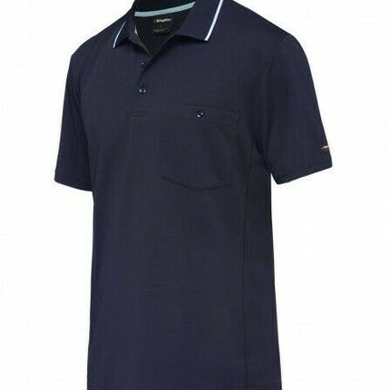 KingGee Mens Workcool Hyperfreeze Polo Short Sleeve Shirt Workwear Comfy K54209-KarWorkwear