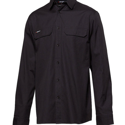 KingGee Mens Workcool Pro Shirt Long Sleeve Stretch Ripstop Durable Work K14021-KarWorkwear