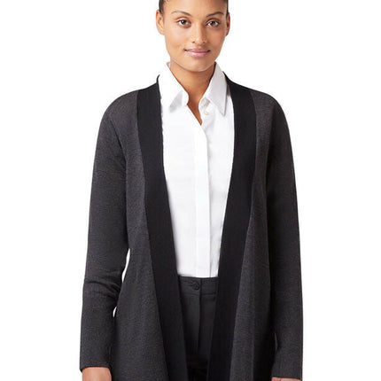 NNT Womens Pure Wool Knit Long Lined Jacket Formal Body Warmer Business CAT5B2-KarWorkwear