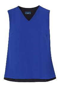NNT Womens Discontinued Soft Georgette S/L V Neck Layrd BLS Sleeveless CAT9XB-KarWorkwear