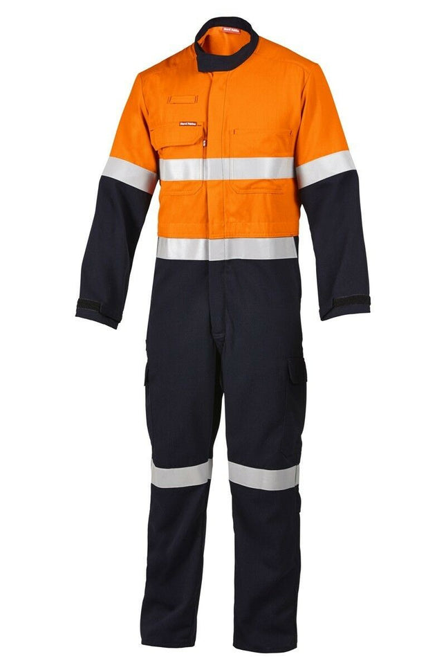 Mens Hard Yakka Protect Hi-Vis 2 Tone Tecasafe Plus Coverall Safety Taped Y00303-KarWorkwear