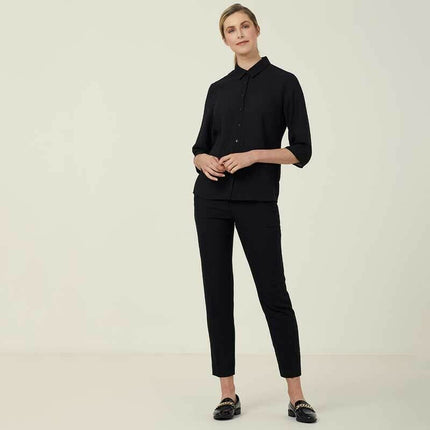 NNT Womens Business Georgie  3/4 Sleeve Pleat Back Formal Shirts Classic CATUKZ-KarWorkwear