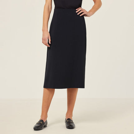 NNT Womens Crepe Stretch Comfy Lightweight Midi Lenght A-Line Skirt CAT2RV-KarWorkwear