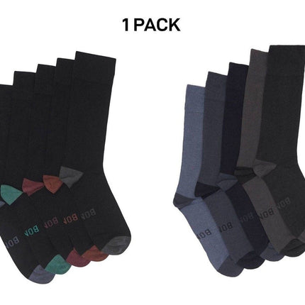 Bonds Mens Bamboo Crew Socks Fine Seams for Comfy Toes & Ankle Support SZFQ5W-KarWorkwear