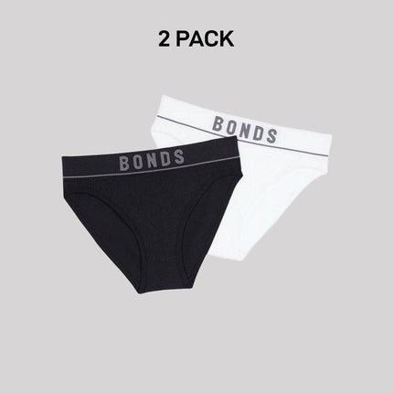 Bonds Girls Original Rib Bikini Super Soft and Extra Stretchable 2 Pack UWLN2A-KarWorkwear