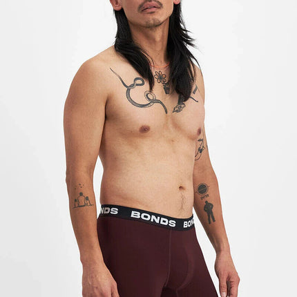 Bonds Mens Total Package Mid Trunk Smooth Viscose Bamboo Mid Length 3 Pack MWA9-KarWorkwear