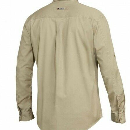 KingGee Mens Tradies Shirt L/S Fashioned Workwear Lightweight Breathable K14350-KarWorkwear