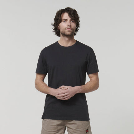 Hard Yakka Mens Cotton Breathable Crew Neck Short Sleeve Core Tee Y19251-KarWorkwear