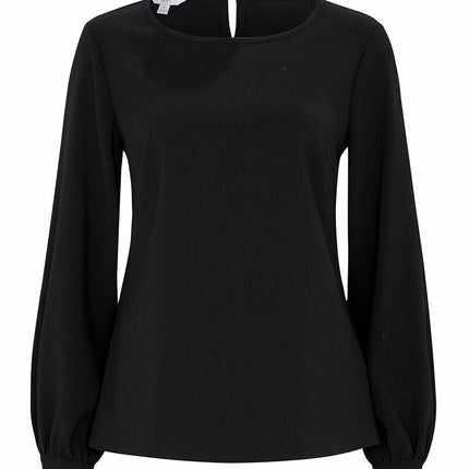 NNT Womens Formal Long Sleeve Blouse Heavy Stretch Georgette Business CATUCM-KarWorkwear