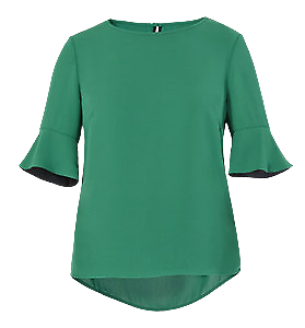 NNT Womens Discontinued Double Georgette Soft Fluted Top CAT9RE-KarWorkwear