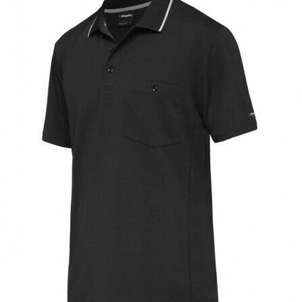 KingGee Mens Workcool Hyperfreeze Polo Short Sleeve Shirt Workwear Comfy K54209-KarWorkwear