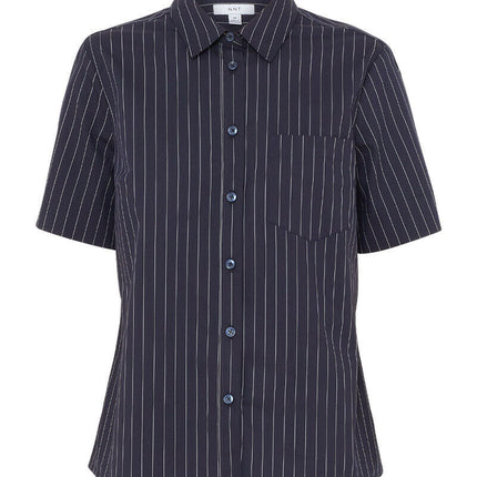 NNT Womens Avignon Pintripe Short Sleeve Slim Casual Shirt  Business CATUK6-KarWorkwear