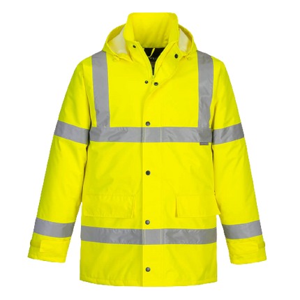 Portwest Hi-Vis Traffic Jacket 2 Tone Reflective Tape Work Safety S460-KarWorkwear