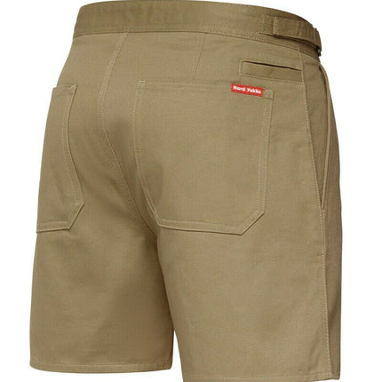 Hard Yakka Drill Short Side Tab Shorts Cotton Work Tough Trade Comfy Y05340-KarWorkwear