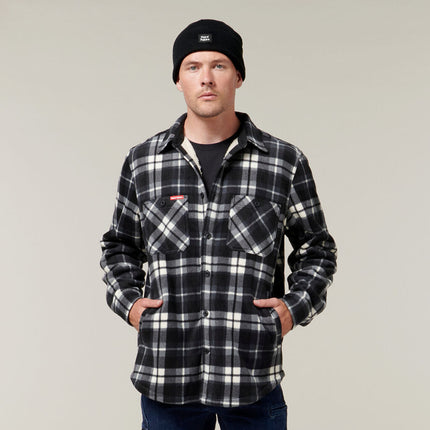 Hard Yakka Mens Legends Sherpa Comfy Fleece Jacket With Free Beanie Work Y06518-KarWorkwear