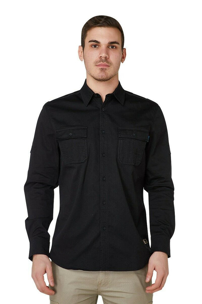 Elwood Mens Utility Shirt Work Casual Shirts Sun Protection Cotton Comfy EWD301-KarWorkwear
