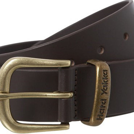Mens Hard Yakka Belt Colorado Oil Tan Leather Work Brass Buckle Brown Y09402-KarWorkwear