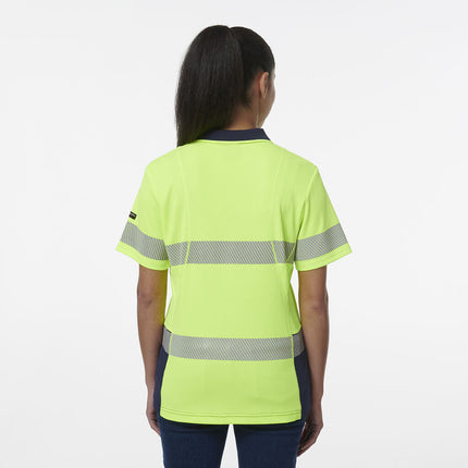 KingGee Womens Workcool Hyperfreeze Spliced Polo With Segmented Tape K44224-KarWorkwear
