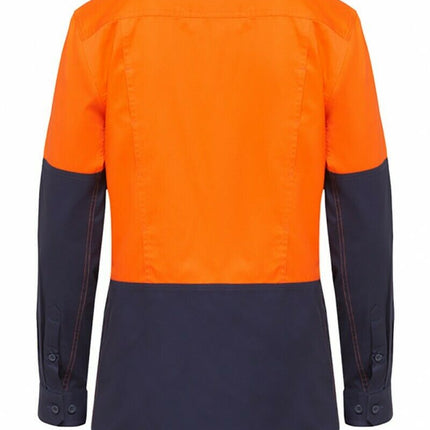 Hard Yakka Womens Koolgear Long Sleeve Work Shirt Cotton Lightweight Y08225-KarWorkwear