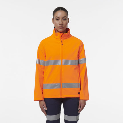 KingGee Womens Reflective Stretch Softshell Pocket Safety Work Jacket K45007-KarWorkwear