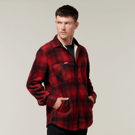 Hard Yakka Mens Legends Sherpa Comfy Fleece Jacket With Free Beanie Work Y06518-KarWorkwear