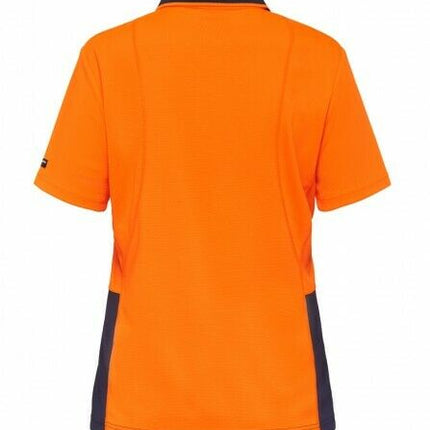 KingGee Womens WorkCool Spliced Polo S/S Shirt Hyperfreeze Work Comfy K44735-KarWorkwear