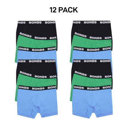 Bonds Mens Total Package Trunk Comfy Super Soft and Breathable 12 Pack MWK83A-KarWorkwear