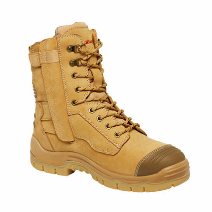 KingGee Mens Pheonix 8Z Side Zip Boots Nubuk Comfy Work Safety Steel Toe K27800-KarWorkwear