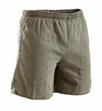 Stubbies Ruggers Mens Pigment Dyed Cotton Elasticised Waist Shorts Work SE420H-KarWorkwear