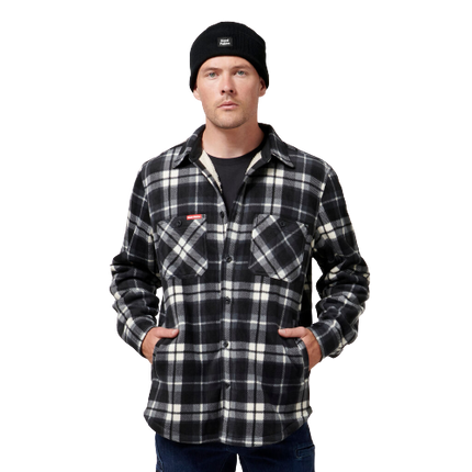 Hard Yakka Mens Legends Sherpa Comfy Fleece Jacket With Free Beanie Work Y06518-KarWorkwear