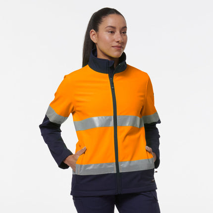 KingGee Womens Reflective Spliced Pocket Softshell Safety Work Jacket K45006-KarWorkwear